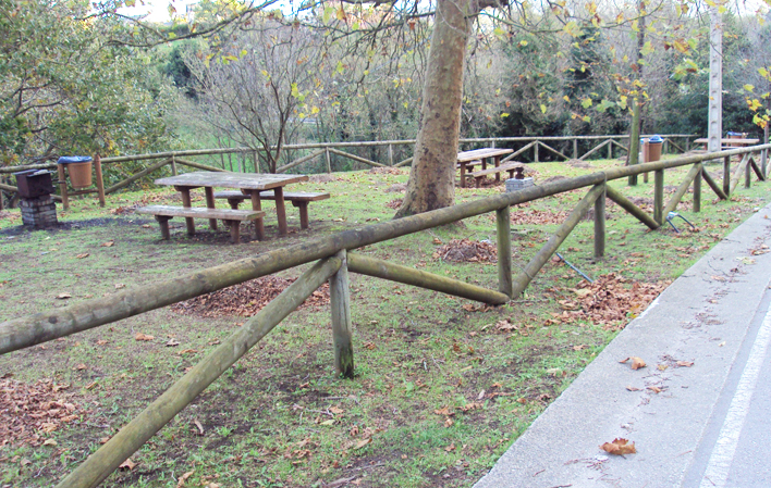 Área recreativa de Casariego en Asturias