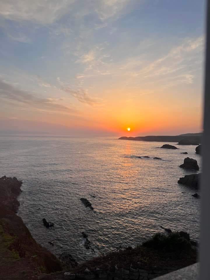 Atardecer en el horizonte