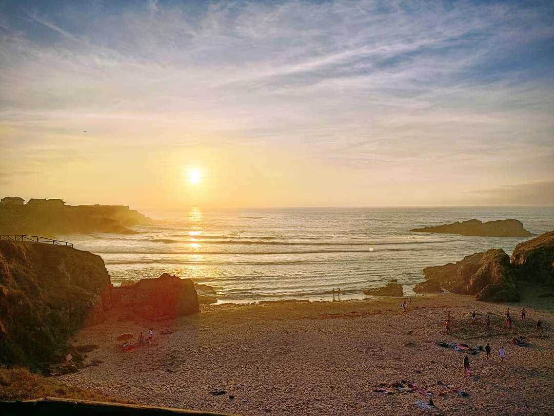 Atardecer sobre la playa del Murallón