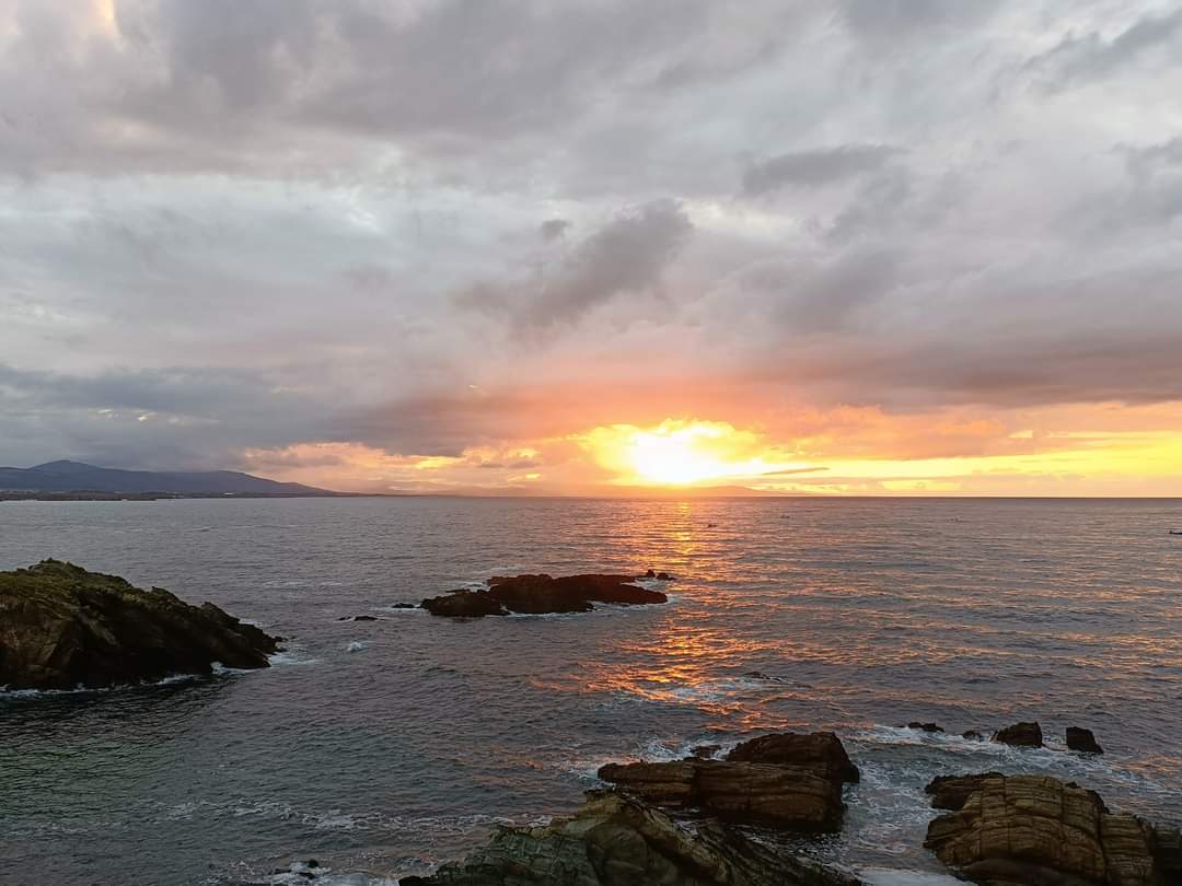 Atardecer desde el horizonte