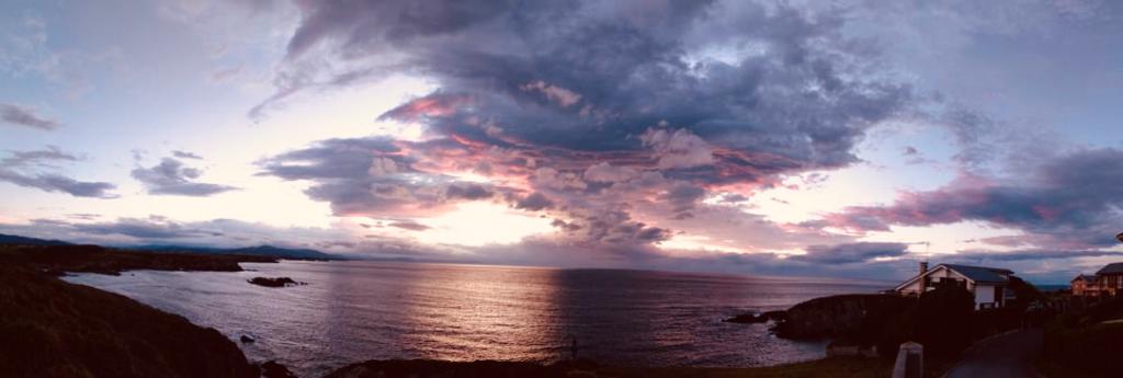 Atardecer en el horizonte