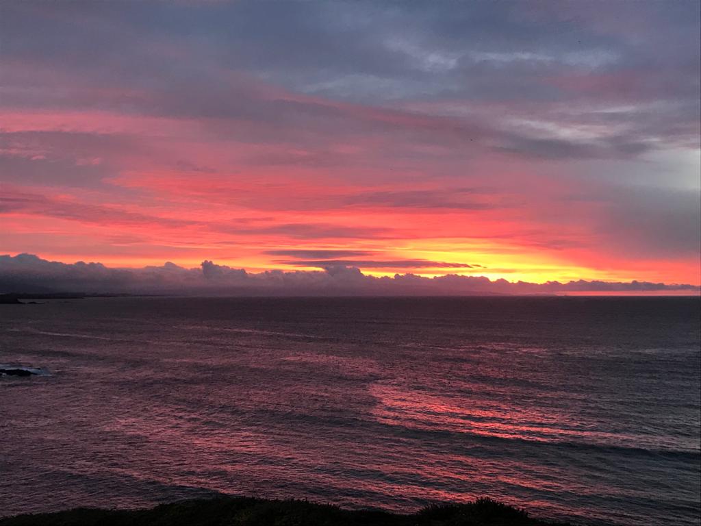 Atardecer en el horizonte