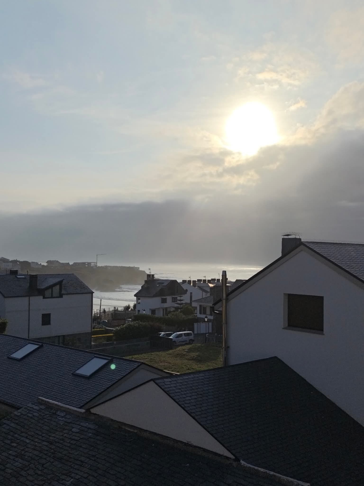 Atardecer desde las calles de Tapia