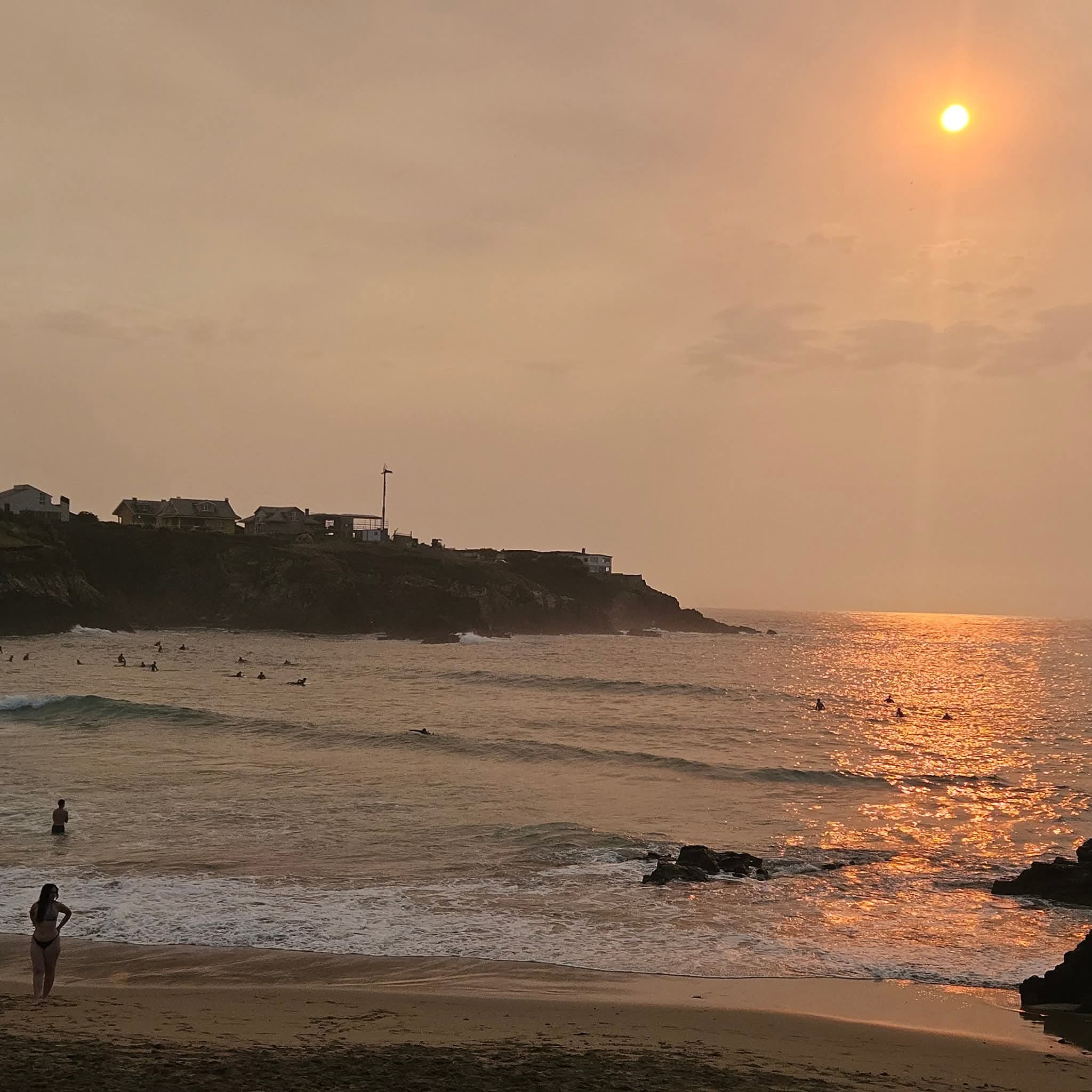 Atardecer playa del Murallón