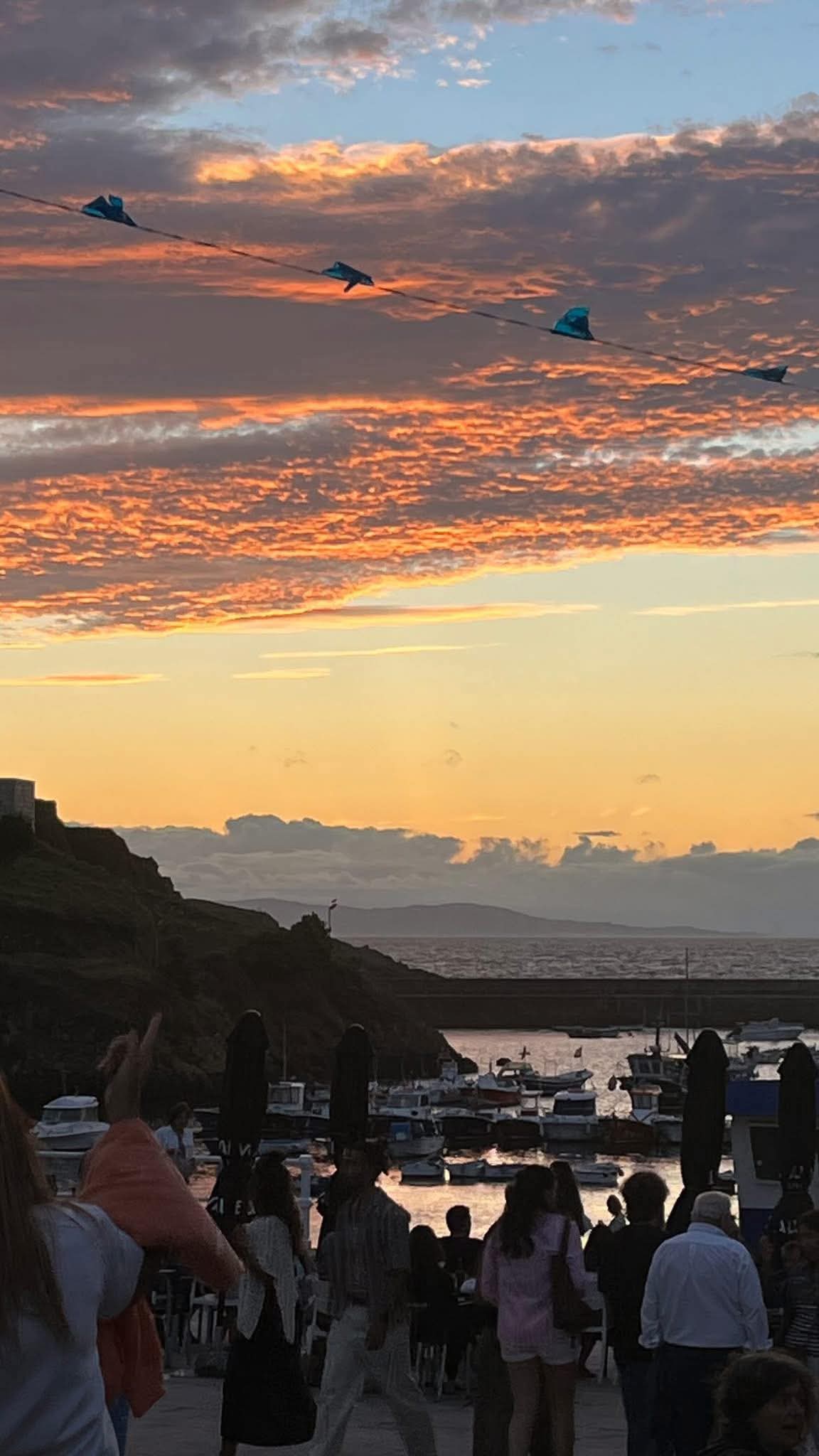 Atardecer en el muelle de Tapia