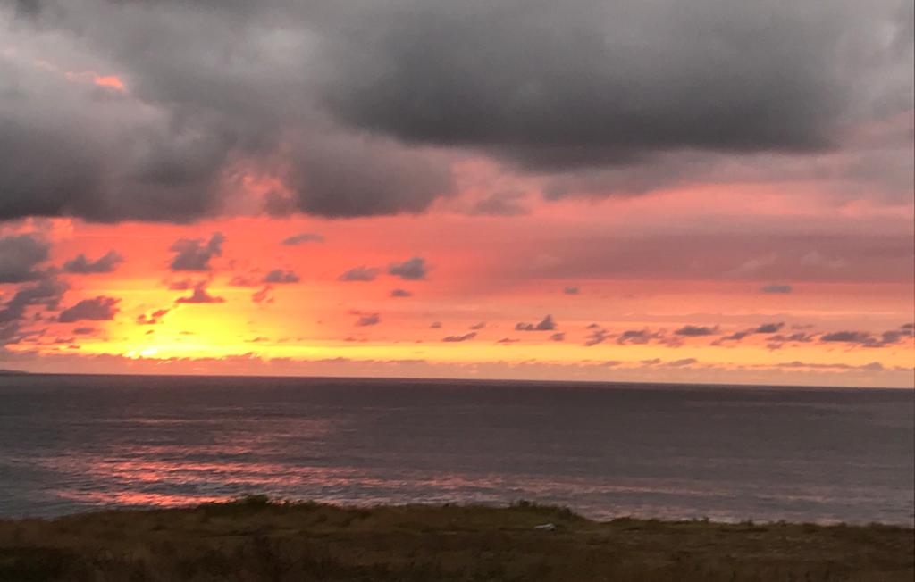 Atardecer en el horizonte