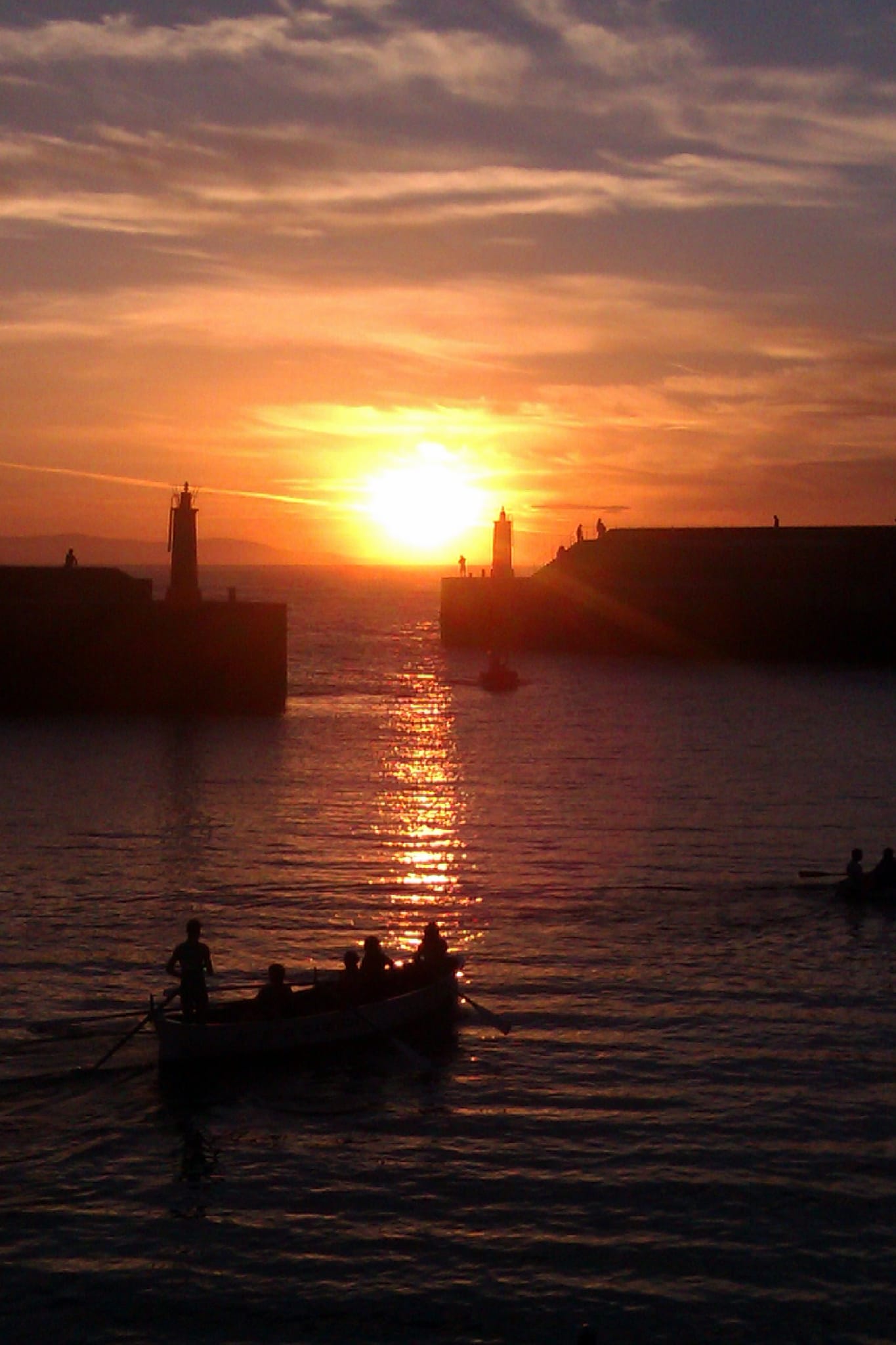 Atardecer faros de Tapia