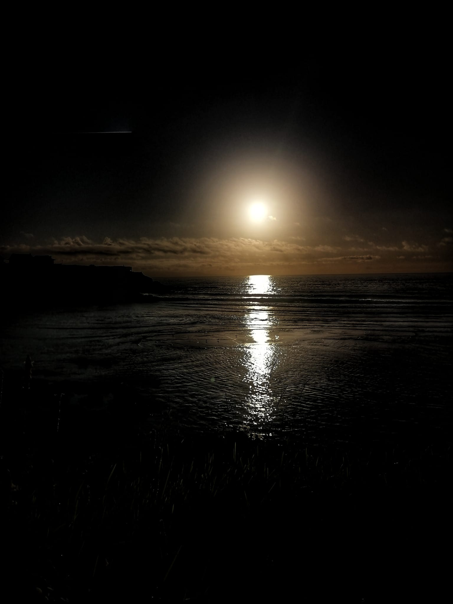 Atardecer en el horizonte