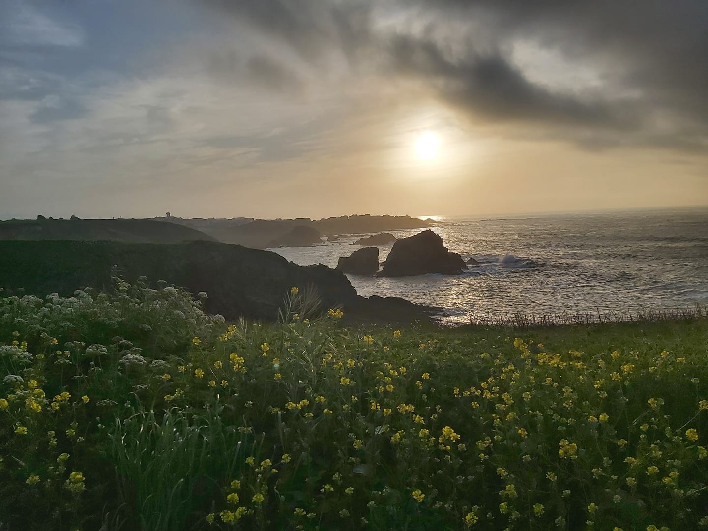 Atardecer mirando al mar
