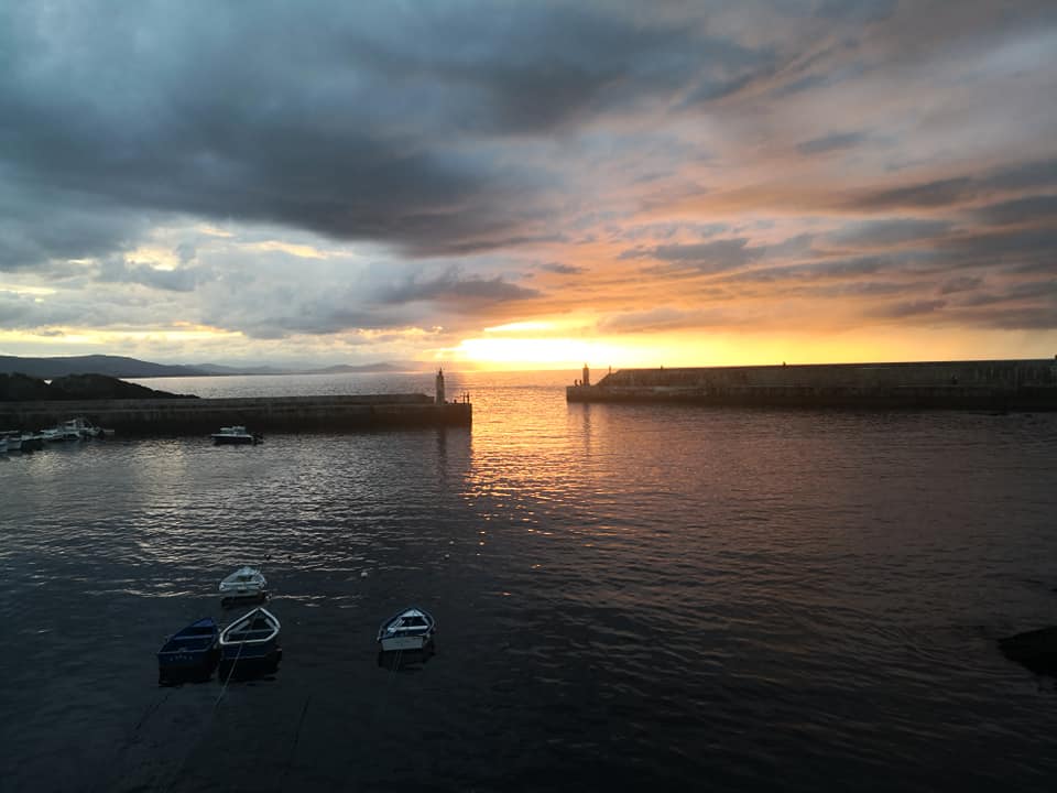 Atardecer muelle de Tapia