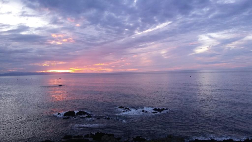 Atardecer en el horizonte