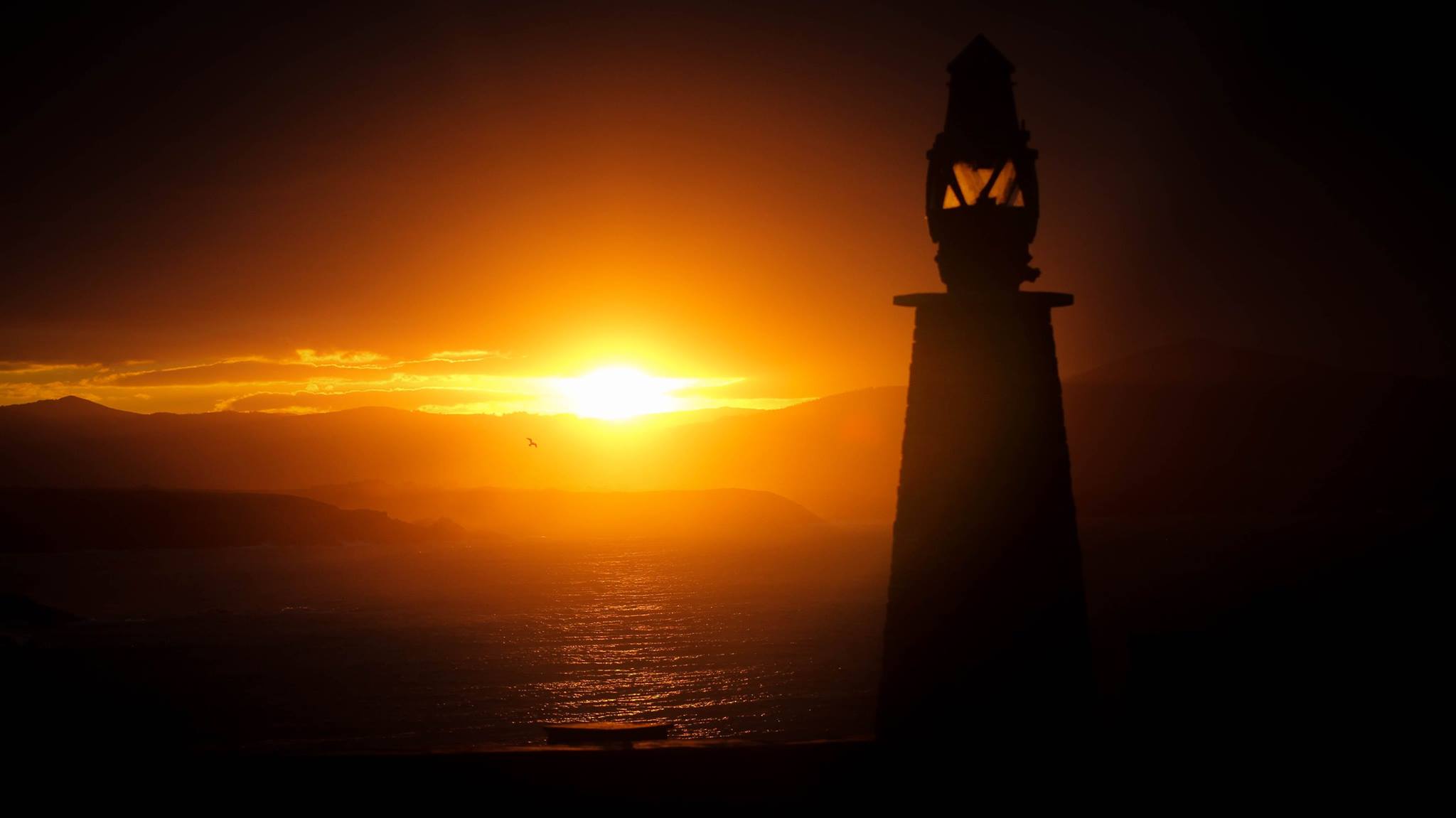 Atardecer sobre Os Cañois