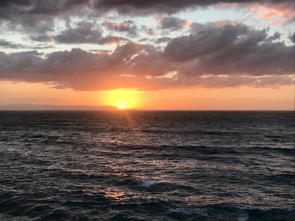 Atardecer en el horizonte