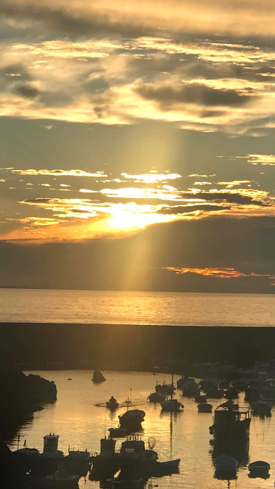 Atardecer muelle de Tapia