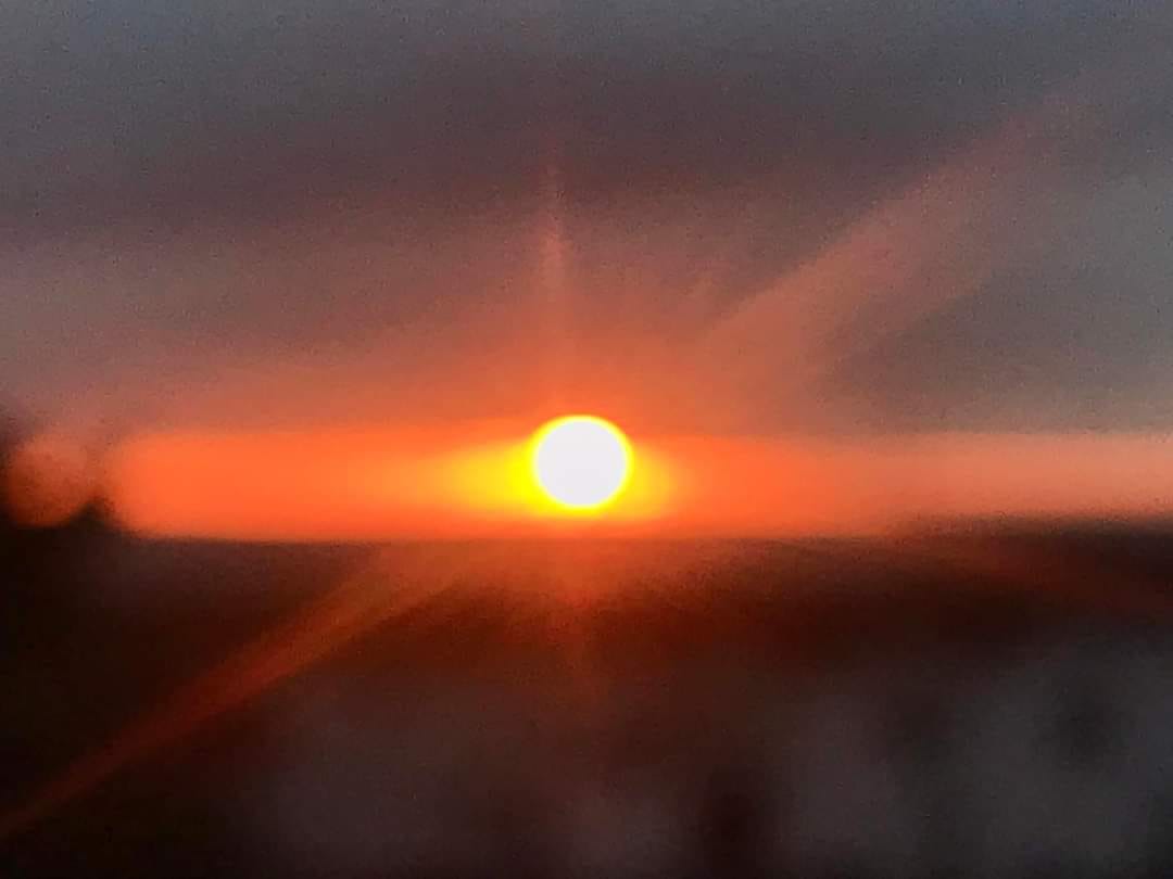 Atardecer en el horizonte