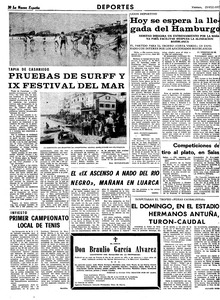 Periodico La Nueva España sección Deportes