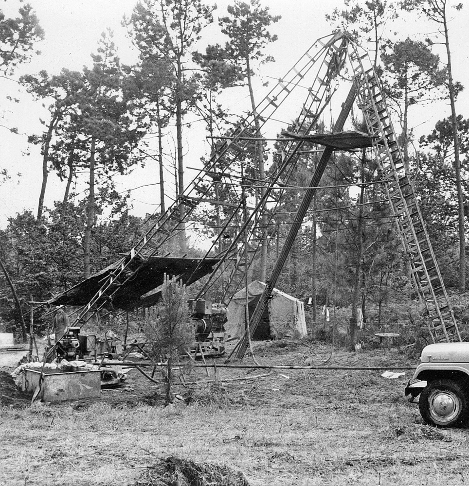Pozos de sondeo en los lagos de Silva