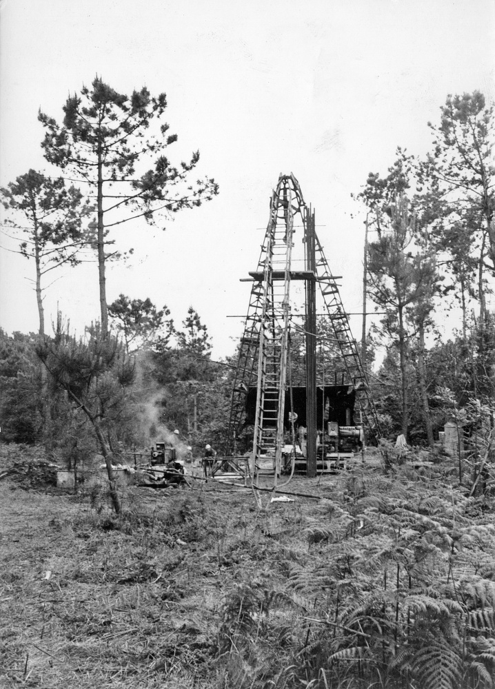 Pozos de sondeo en los lagos de Silva