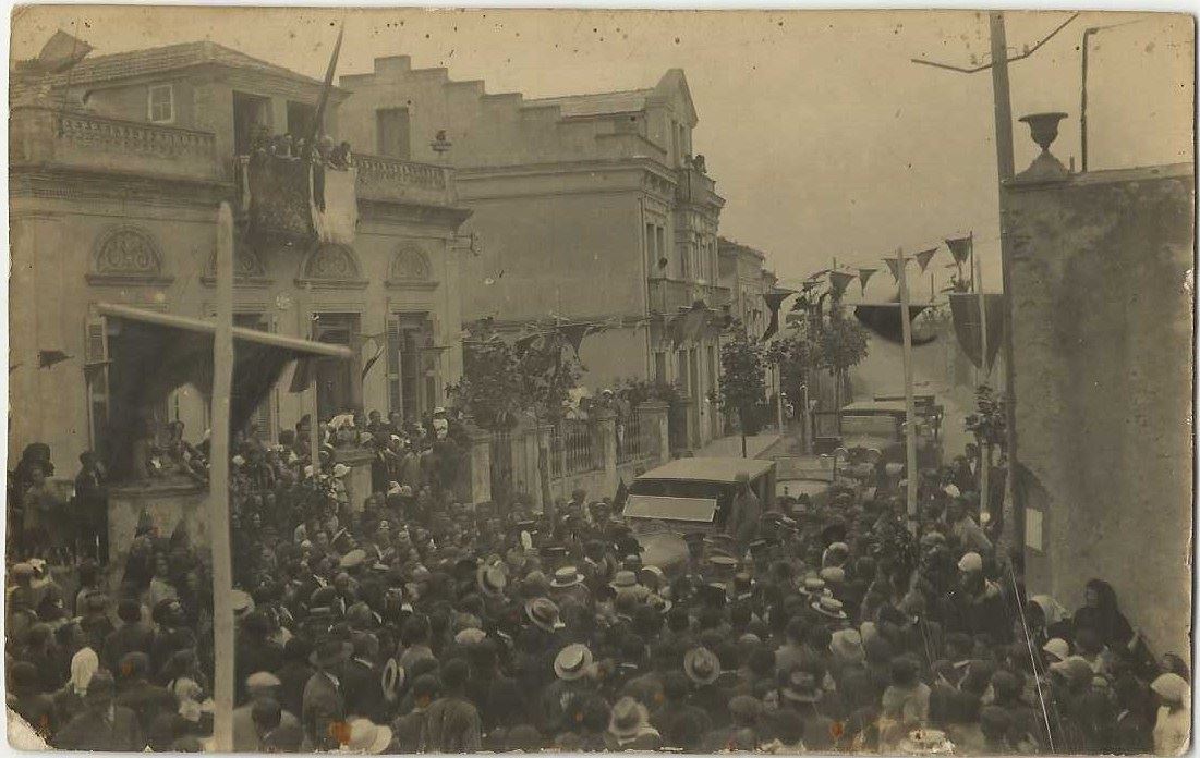 Primo de Rivera durante la inauguración histórica de la carretera de Tapia de Casariego
