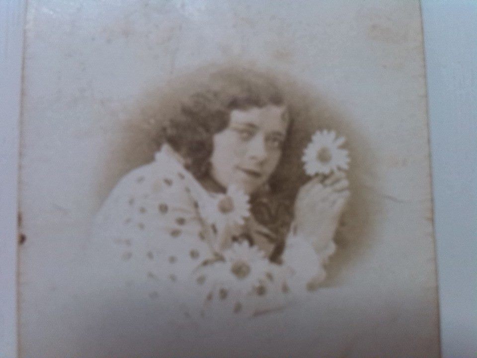 Concha entre margaritas