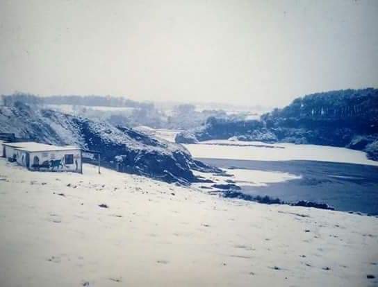 Playa Anguileiro nevada