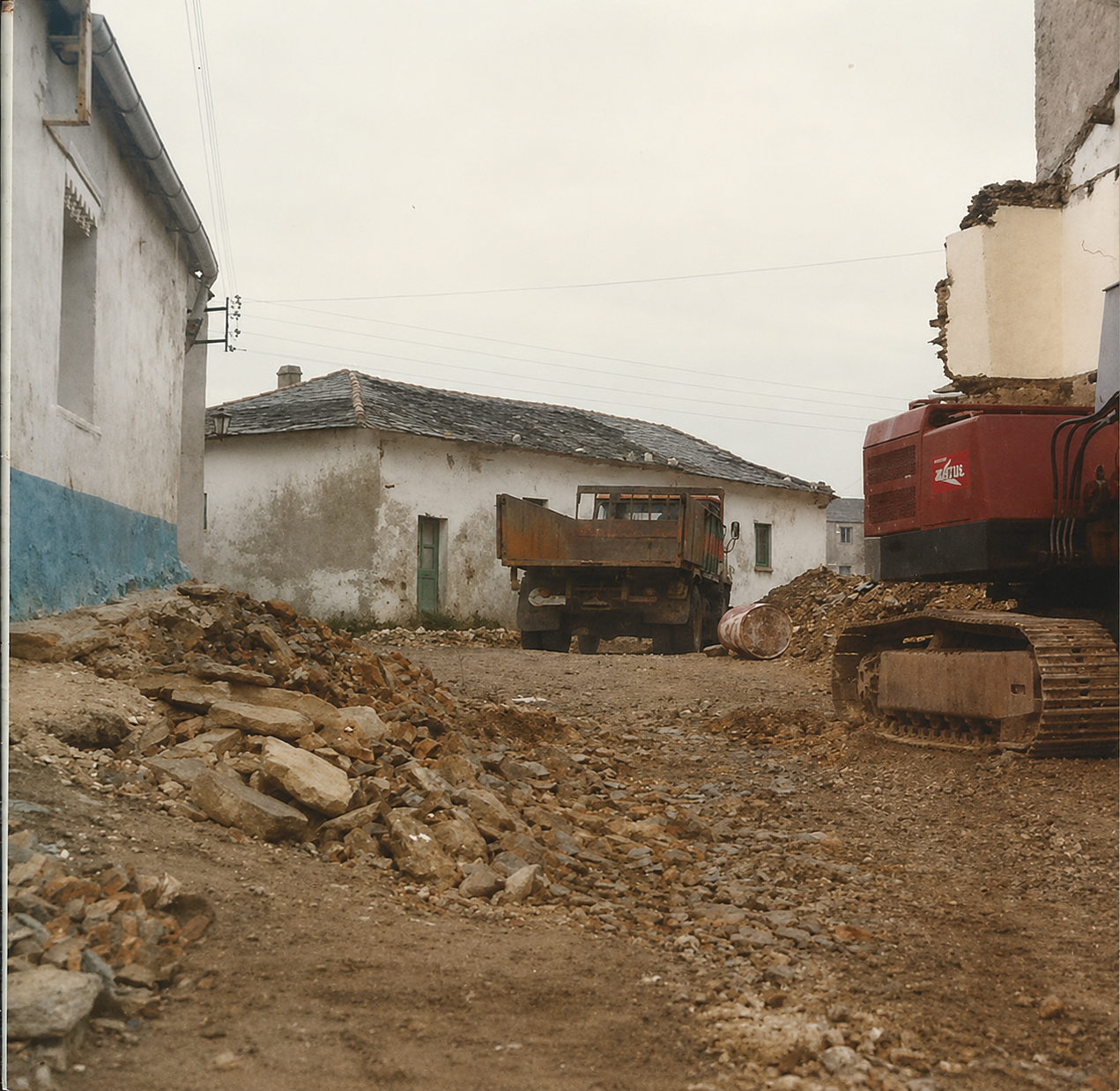 Año 1976 calle Santa Rosa, Tapia de Casariego
