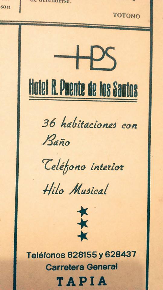 Publicidad hotel restaurante Ría del Eo