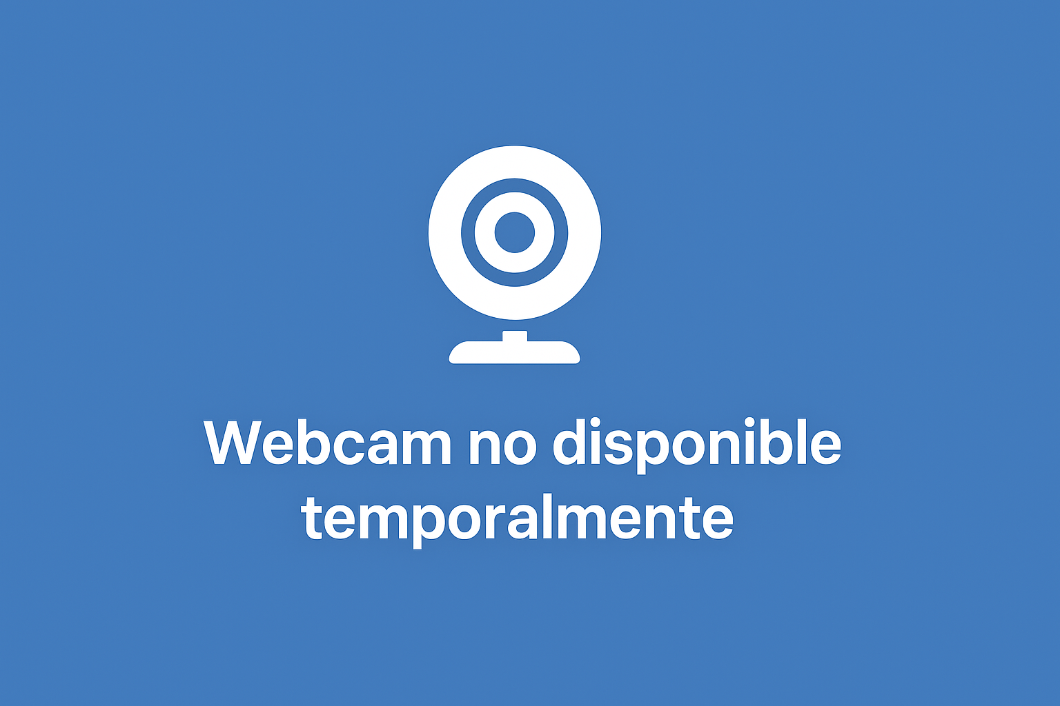 Webcam no disponible